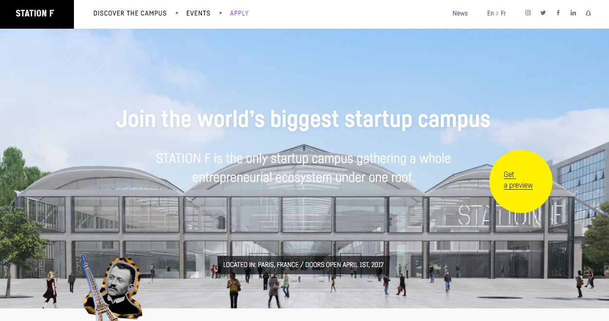 StationF Webseite